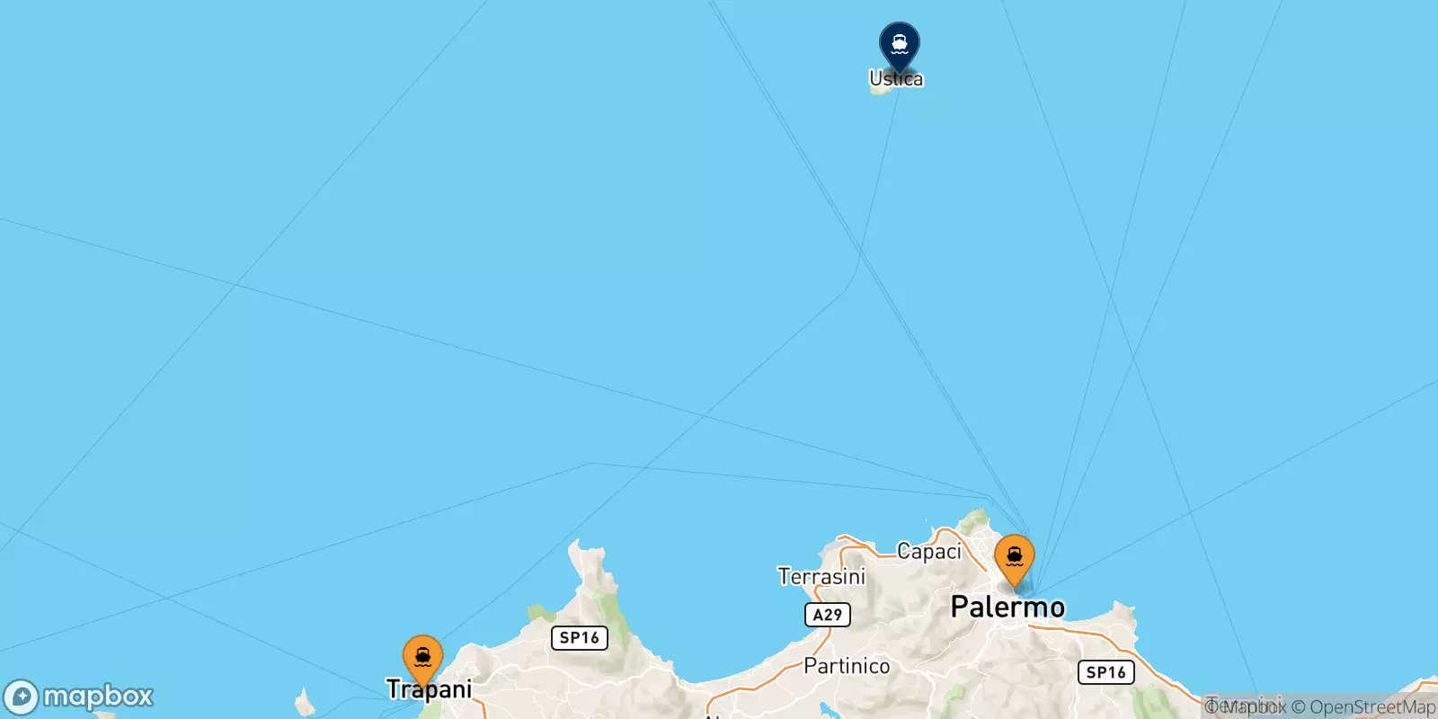 Ferries de Sicilia a La Isla De Ustica