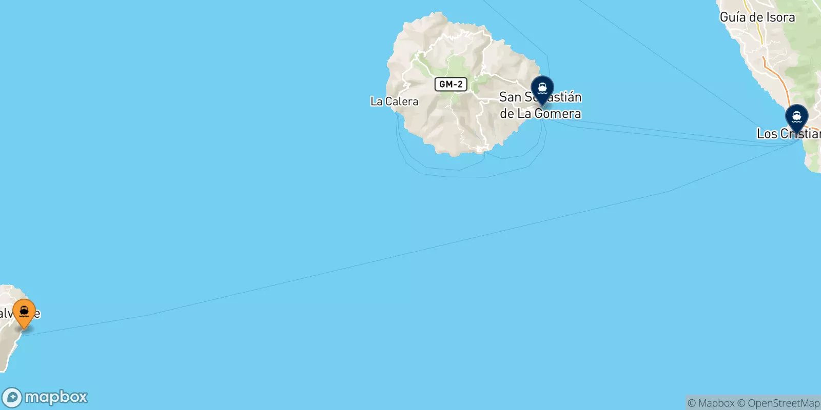 Ferries de Valverde (El Hierro) a Islas Canarias