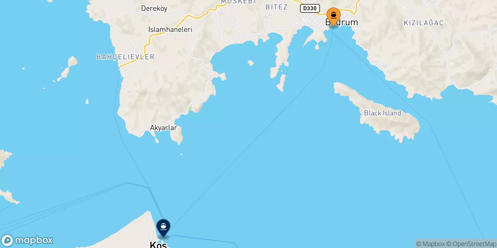 Ferries de Turgutreis a Kos