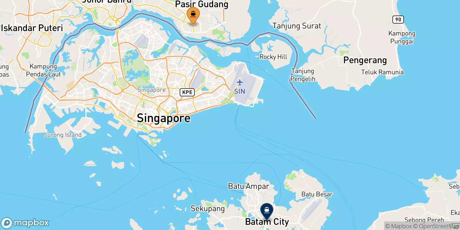 Ferries de Malasia a Batam Centre